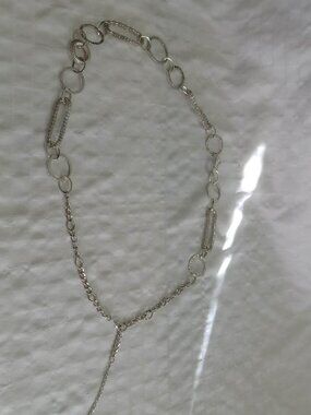 Pretty vintage belt with high quality chain in a silver color with chains loops